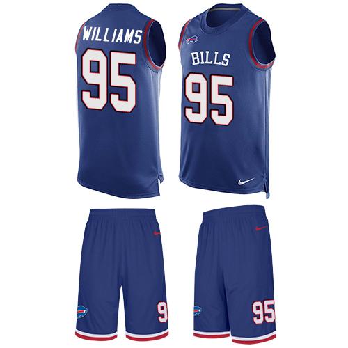 Nike Bills #95 Kyle Williams Royal Blue Team Color Men's Stitched NFL Limited Tank Top Suit Jersey
